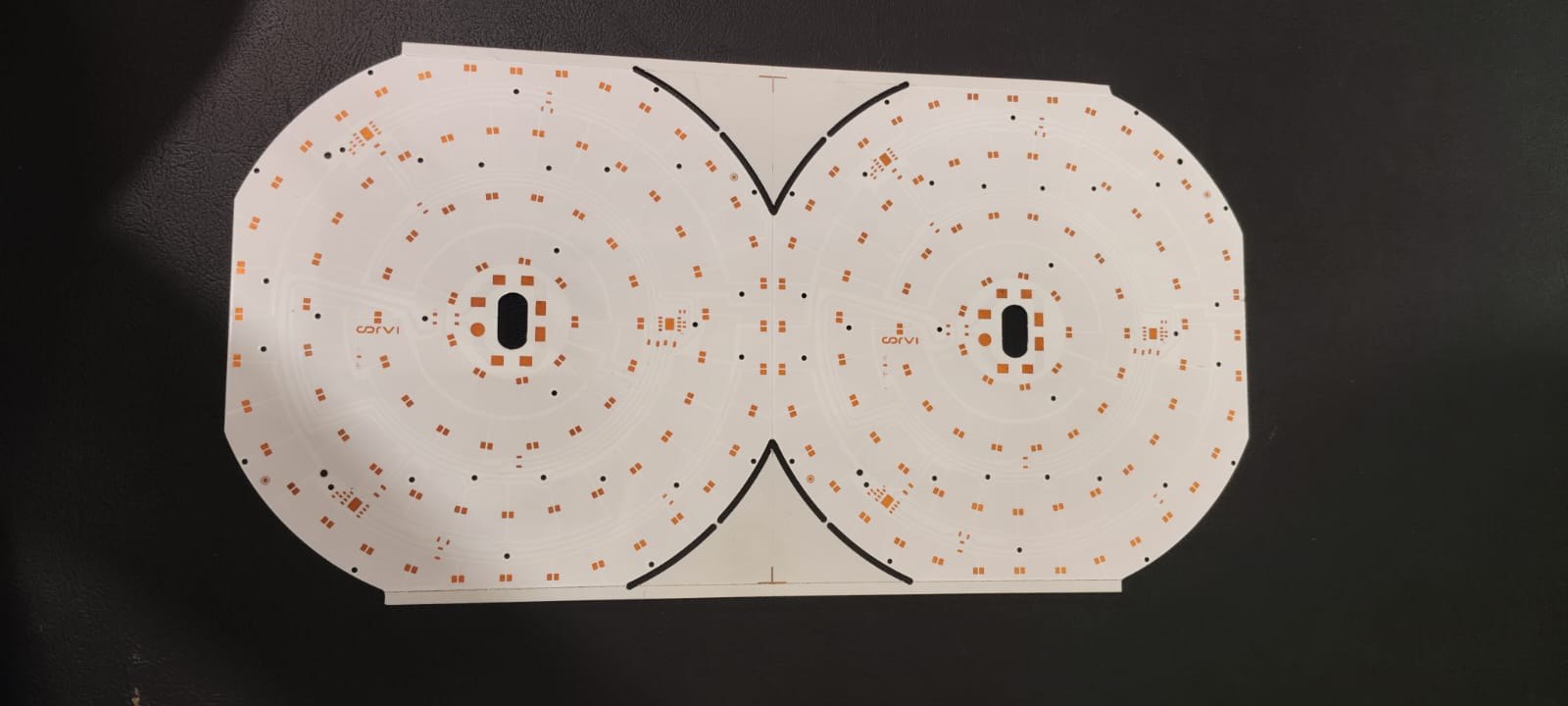 Dual-panel LED PCB board